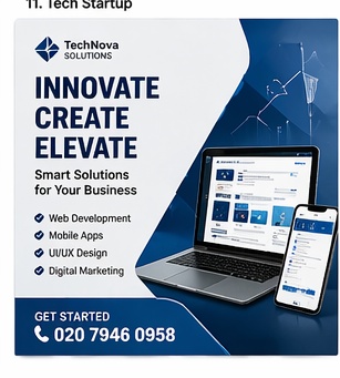 Tech Startup leaflet template