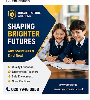 Education leaflet template
