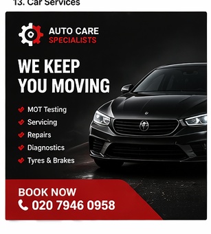 Car Services leaflet template