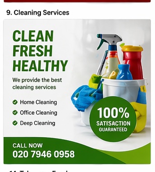 Cleaning Services leaflet template